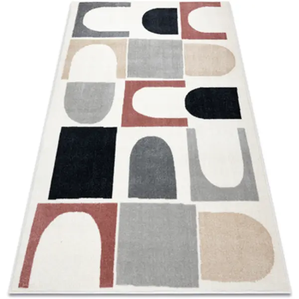 Rugsx Rugsx  Tepisi Tepih FUSION 0213 bijelim / tamnoružičasta - 180x270 cm  Rugsx