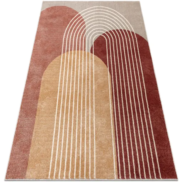 Rugsx Rugsx  Tepisi Tepih FUSION 0810 bež / terakota - 120x170 cm  Rugsx