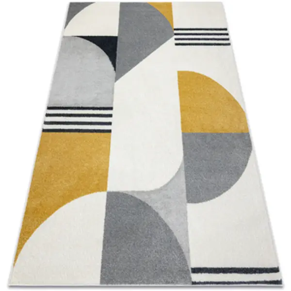 Rugsx Rugsx  Tepisi Tepih FUSION 1327 bijela / tamno siva 240x330 cm  Rugsx