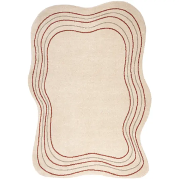 Rugsx Rugsx  Tepisi Tepih FUSION 5707 krem / terakota Shape 160x220 cm  Rugsx