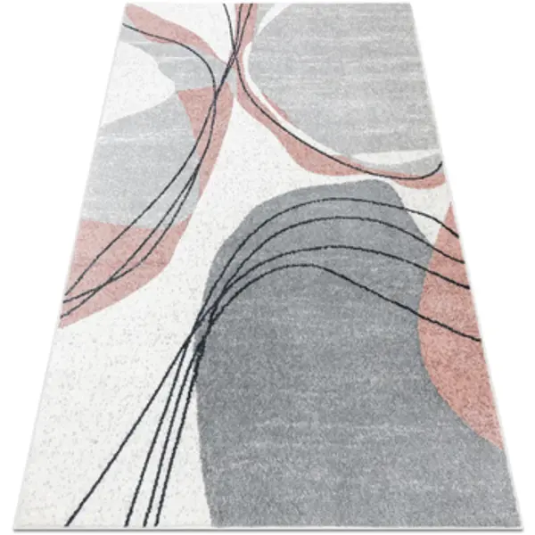 Rugsx Rugsx  Tepisi Tepih FUSION 5868 bijelim / tamnoružičasta - 80x150 cm  Rugsx