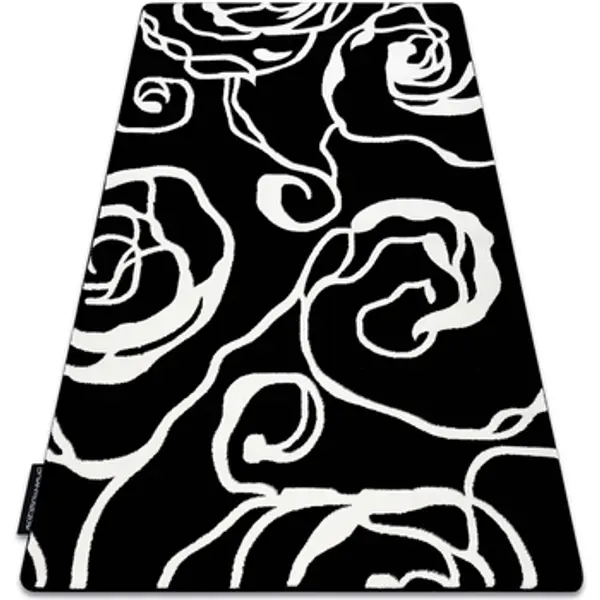 Rugsx Rugsx  Tepisi Tepih HAMPTON Rosa ruža, cvijeće crno 160x220 cm  Rugsx