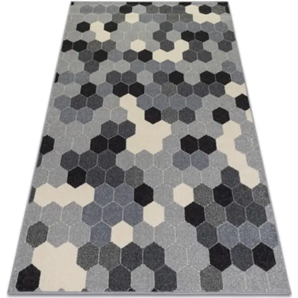 Rugsx Rugsx  Tepisi Tepih HEOS 78537 Siva / krem ŠESTEROKUT 120x170 cm  Rugsx