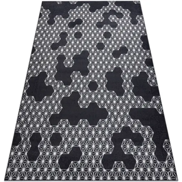 Rugsx Rugsx  Tepisi Tepih HEOS 78547 antracit / krem ŠESTEROKUT, 160x220 cm  Rugsx