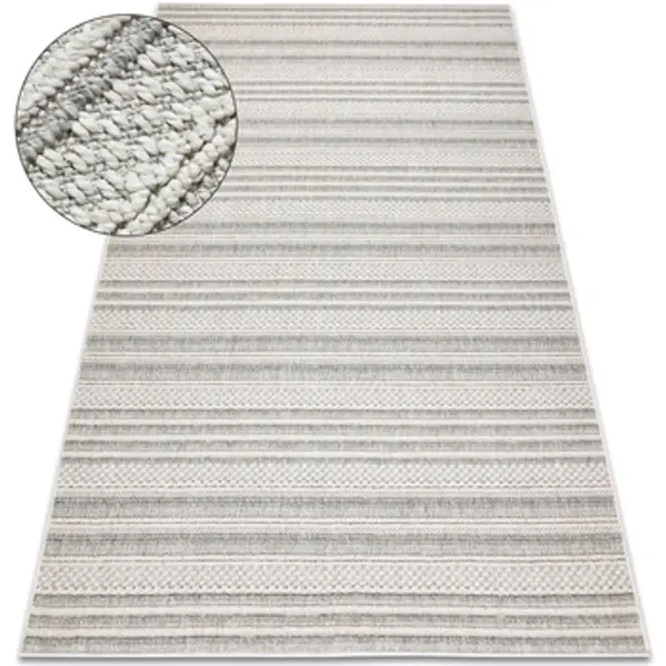 Rugsx Rugsx  Tepisi Tepih JERSEY 19233 sivi - Linije, strukturalni, 200x290 cm  Rugsx