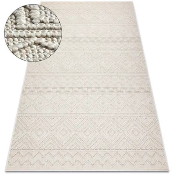 Rugsx Rugsx  Tepisi Tepih JERSEY 19234 krem - Rombovi, strukturalni, 120x170 cm  Rugsx