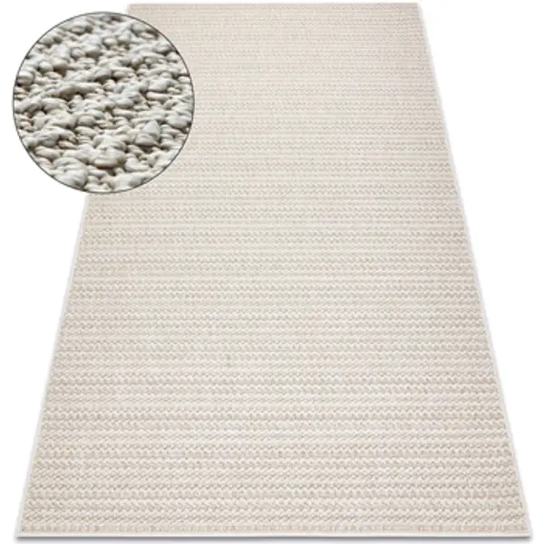 Rugsx Rugsx  Tepisi Tepih JERSEY 19236 bež - strukturalni, petlja 120x170 cm  Rugsx