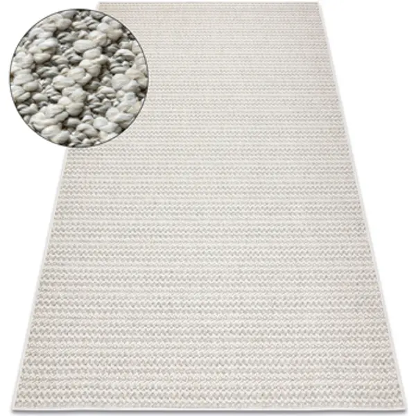 Rugsx Rugsx  Tepisi Tepih JERSEY 19236 sivi - strukturalni, petlja 60x100 cm  Rugsx