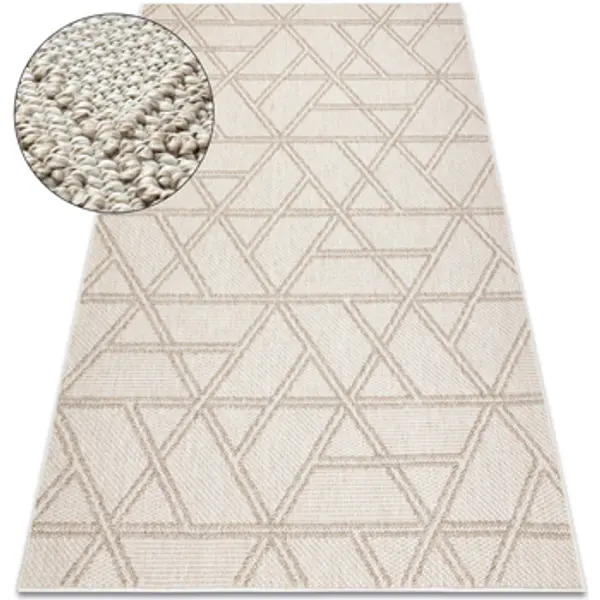 Rugsx Rugsx  Tepisi Tepih JERSEY 19241 bež - Rombovi, geometrijski 80x150 cm  Rugsx