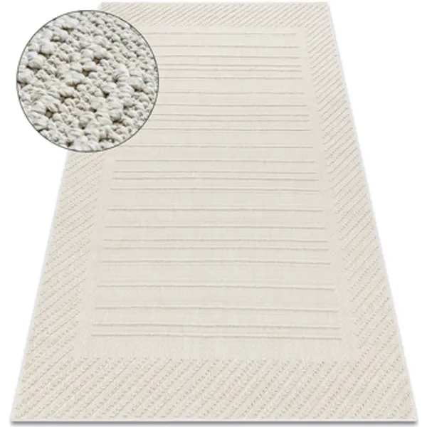Rugsx Rugsx  Tepisi Tepih JERSEY 19241 krem - Rombovi, geometrijski 140x190 cm  Rugsx