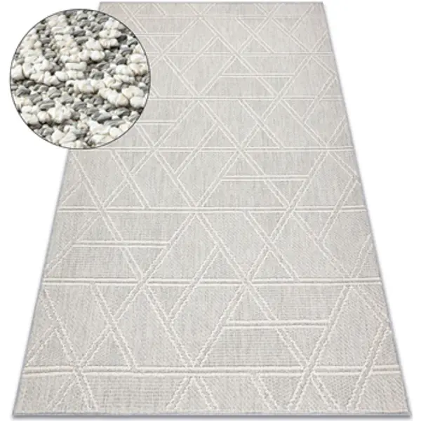 Rugsx Rugsx  Tepisi Tepih JERSEY 19241 sivi - Rombovi, geometrijski 180x270 cm  Rugsx