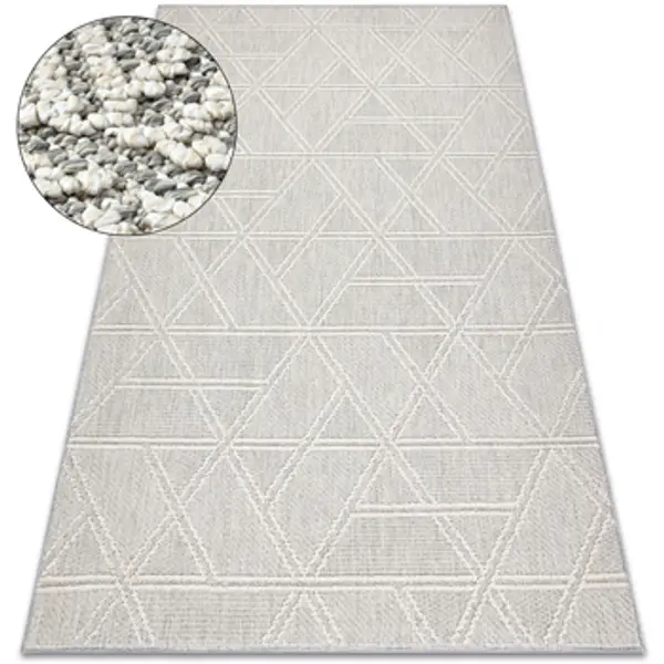 Rugsx Rugsx  Tepisi Tepih JERSEY 19241 sivi - Rombovi, geometrijski 200x290 cm  Rugsx
