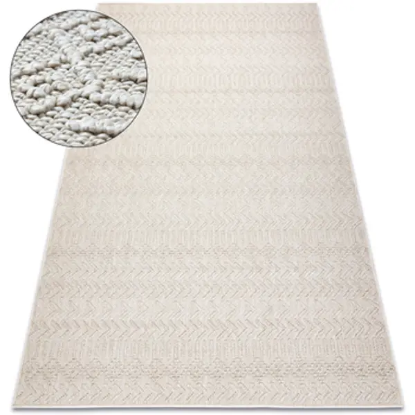 Rugsx Rugsx  Tepisi Tepih JERSEY 19243 krem - riblja kost, 140x190 cm  Rugsx