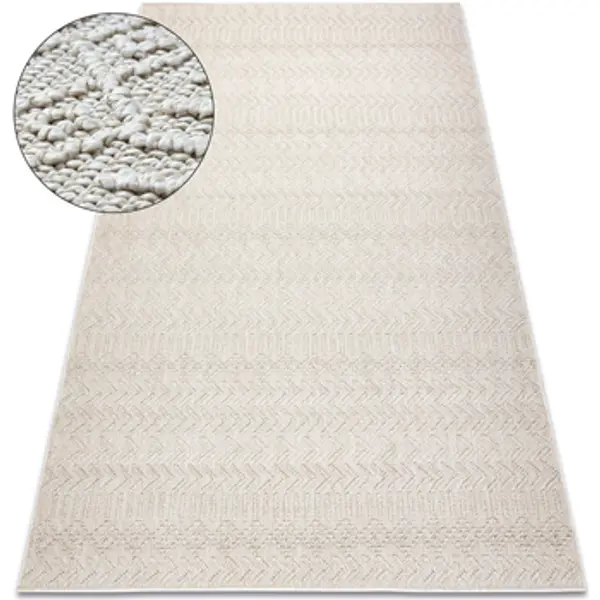 Rugsx Rugsx  Tepisi Tepih JERSEY 19243 krem - riblja kost, 80x150 cm  Rugsx