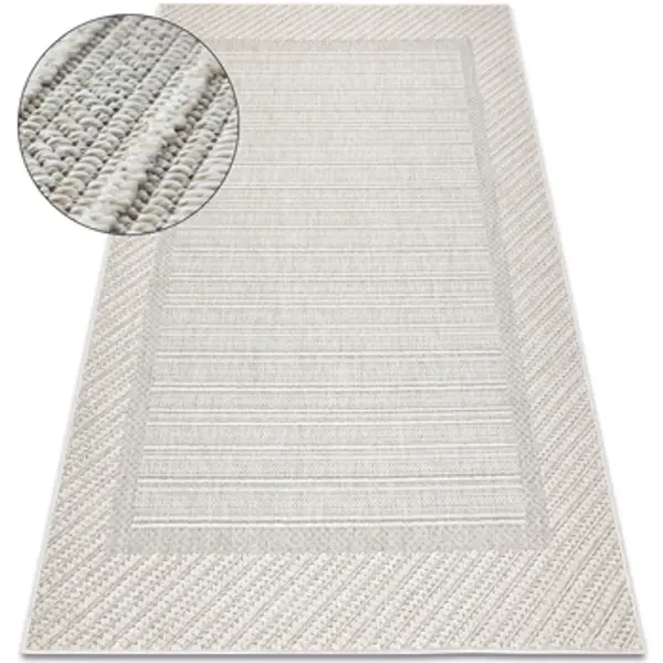 Rugsx Rugsx  Tepisi Tepih JERSEY 19261 sivi - Okvir, strukturalni, 120x170 cm  Rugsx