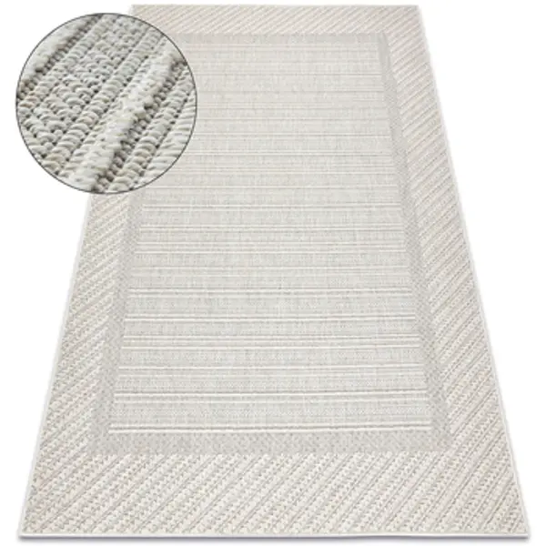 Rugsx Rugsx  Tepisi Tepih JERSEY 19261 sivi - Okvir, strukturalni, 140x190 cm  Rugsx