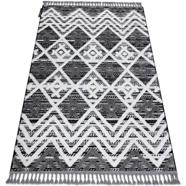 Rugsx Rugsx  Tepisi Tepih MAROC P642 Rombovi CIK-CAK Sivo / 120x170 cm  Rugsx
