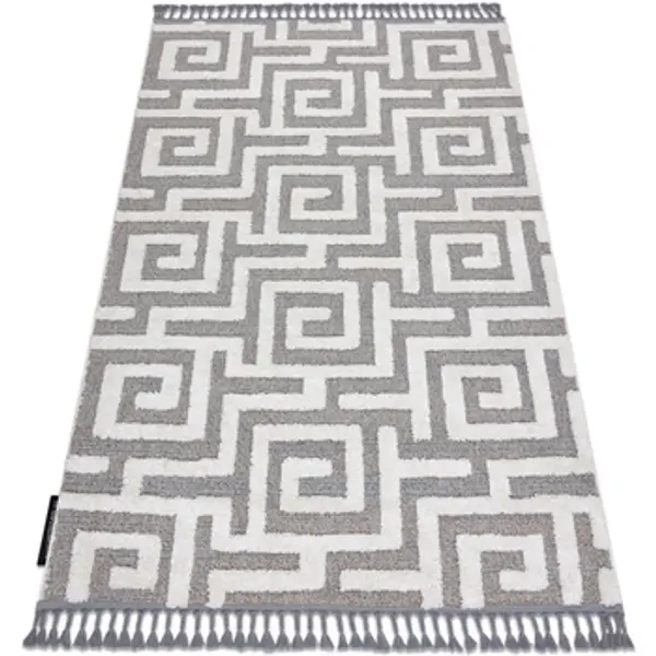 Rugsx Rugsx  Tepisi Tepih MAROC P655 Labirint, grčki Siva / 120x170 cm  Rugsx