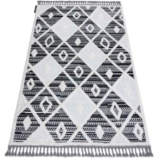 Rugsx Rugsx  Tepisi Tepih MAROC P662 Dijamant crno / Bijela 180x270 cm  Rugsx