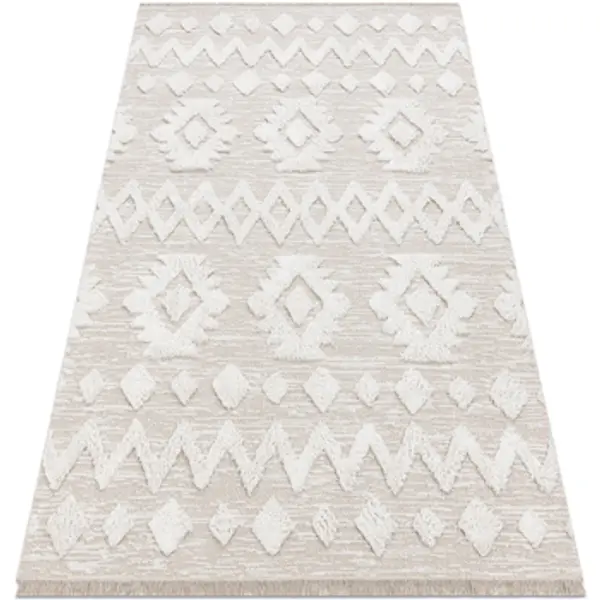Rugsx Rugsx  Tepisi Tepih MOROC 22319 rombovi boho Ekološki, EKO 155x220 cm  Rugsx