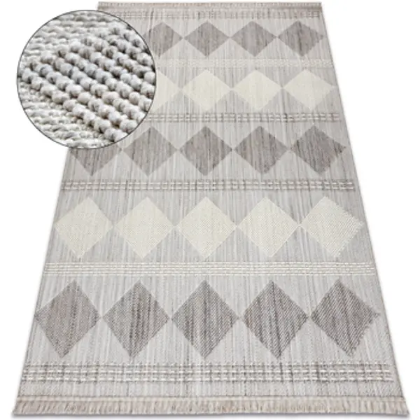 Rugsx Rugsx  Tepisi Tepih NANO EO61A Dijamant, petlja, ravno tkanje 120x170 cm  Rugsx