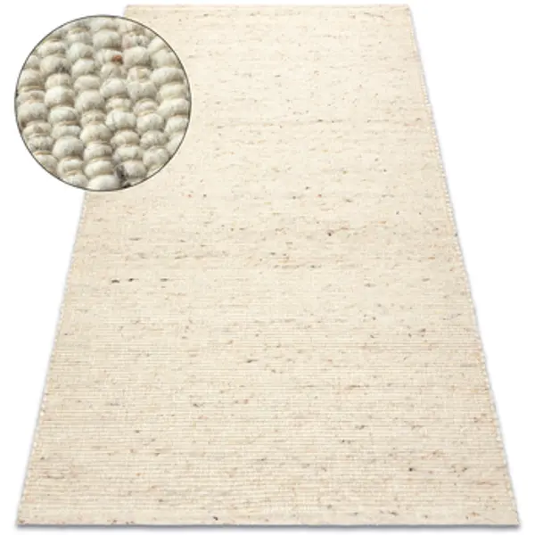 Rugsx Rugsx  Tepisi Tepih NEPAL 2100 bež - vuneni, dvostrani, 60x100 cm  Rugsx