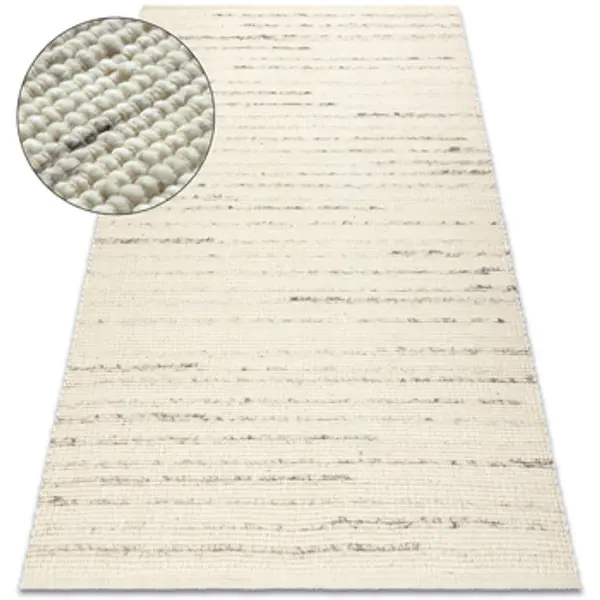 Rugsx Rugsx  Tepisi Tepih NEPAL 2100 bijeli / prirodno siva 60x100 cm  Rugsx