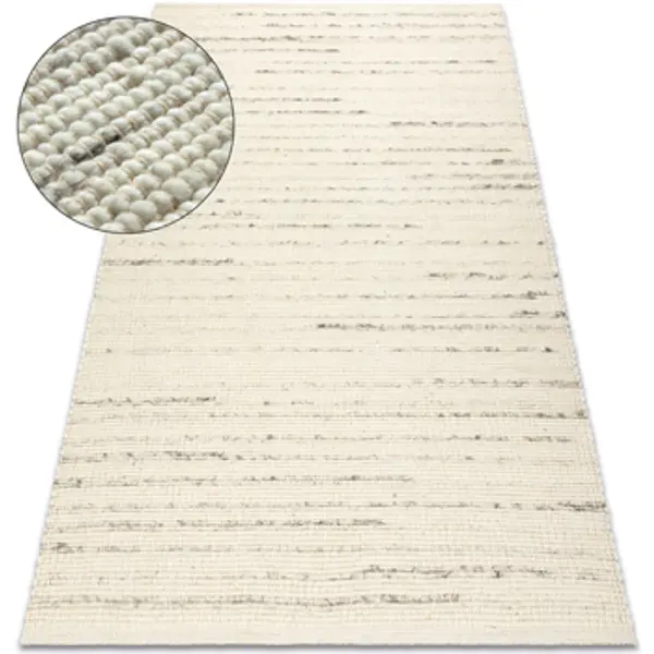 Rugsx Rugsx  Tepisi Tepih NEPAL 2100 bijeli / prirodno siva 80x150 cm  Rugsx