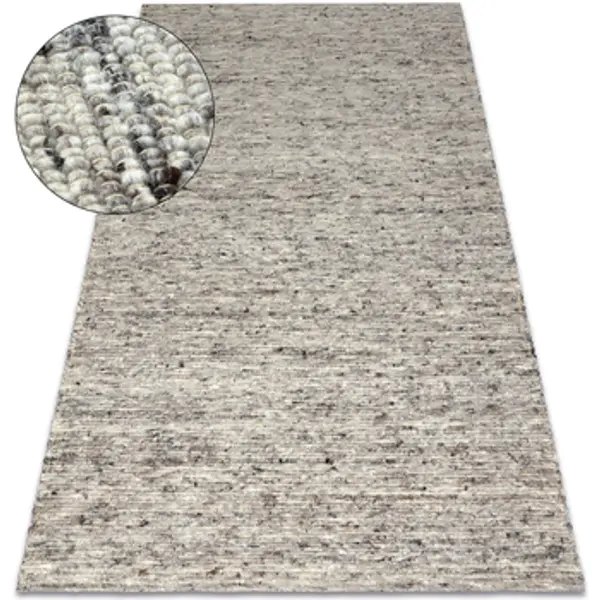 Rugsx Rugsx  Tepisi Tepih NEPAL 2100 prirodno siva - vuneni, 140x190 cm  Rugsx