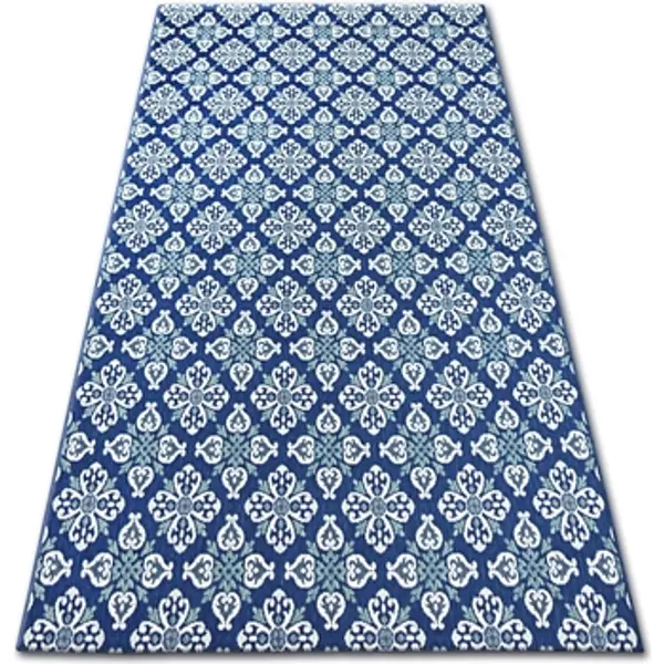 Rugsx Rugsx  Tepisi Tepih NIZ SISAL COLOR 19246/699 Cvijeće Plava 120x170 cm  Rugsx