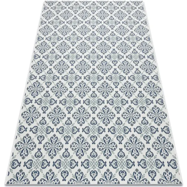 Rugsx Rugsx  Tepisi Tepih NIZ SISAL COLOR 19246/969 Cvijeće Bijela 80x150 cm  Rugsx