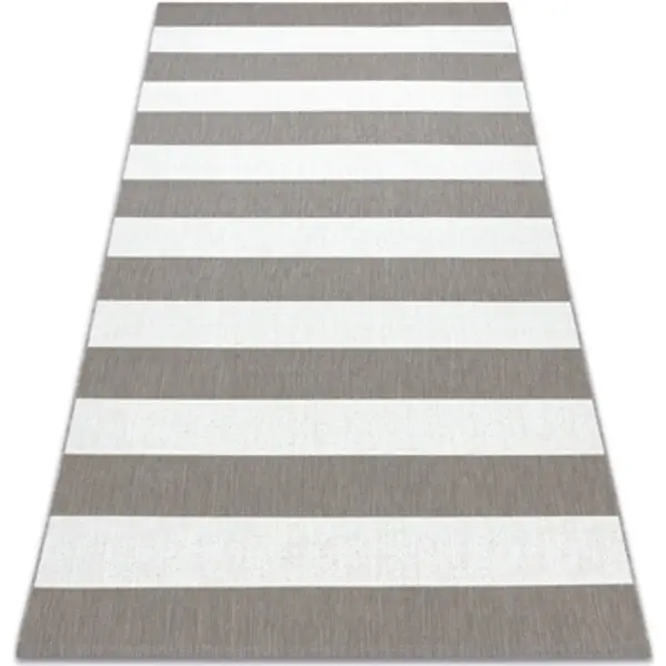 Rugsx Rugsx  Tepisi Tepih NIZ SISAL FLAT 48644686 Pruge Bijela 120x170 cm  Rugsx