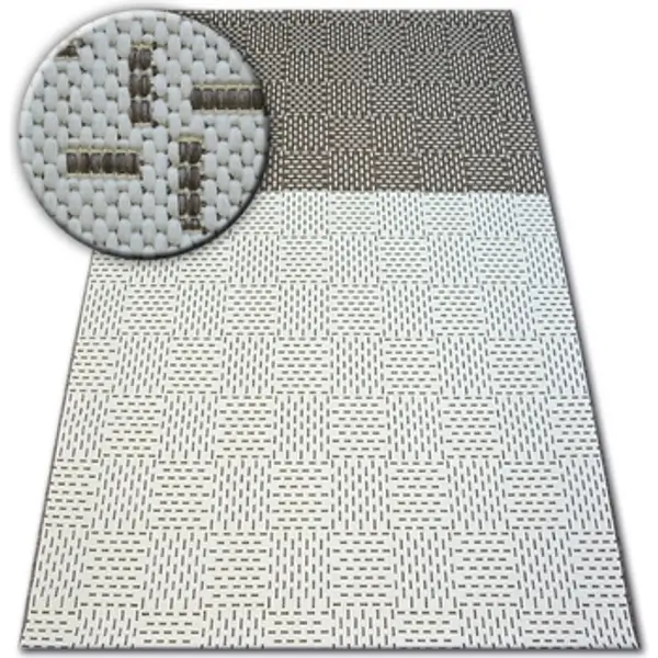 Rugsx Rugsx  Tepisi Tepih NIZ SISAL FLAT 48722/608 Dvobojne krem 200x290 cm  Rugsx