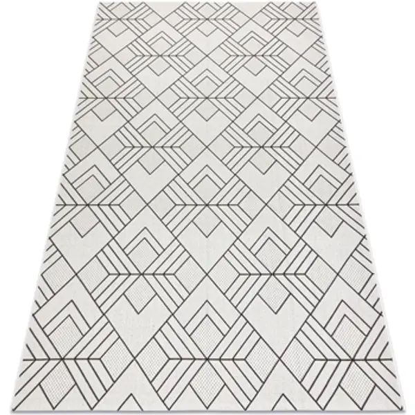 Rugsx Rugsx  Tepisi Tepih NIZ SISAL FLAT 48731960 Kvadrati, dijamant, 200x290 cm  Rugsx