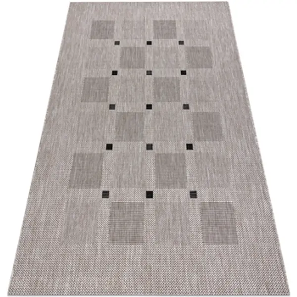 Rugsx Rugsx  Tepisi TEPIH NIZ SISAL FLOORLUX 20079 kvadrati srebro 140x200 cm  Rugsx