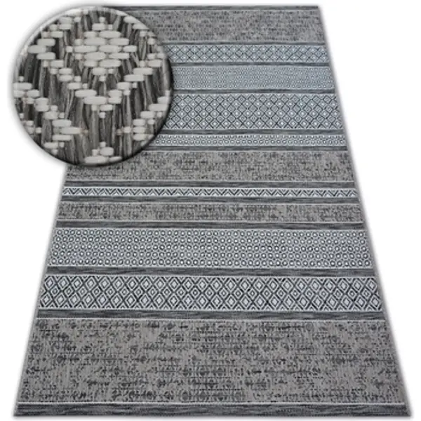 Rugsx Rugsx  Tepisi Tepih NIZ SISAL LOFT 21118 BOHO Ivory/srebro/Siva 160x230 cm  Rugsx