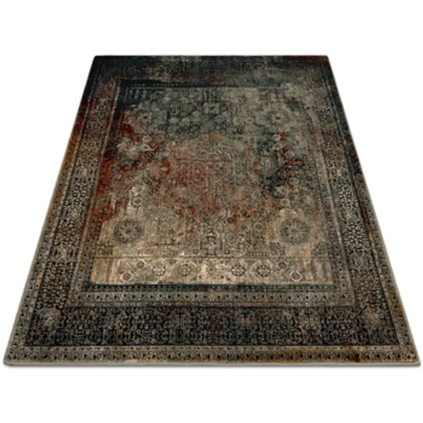 Rugsx Rugsx  Tepisi Tepih OMEGA MAMLUK Kvadrat Rozeta berba smaragd 170x170 cm  Rugsx