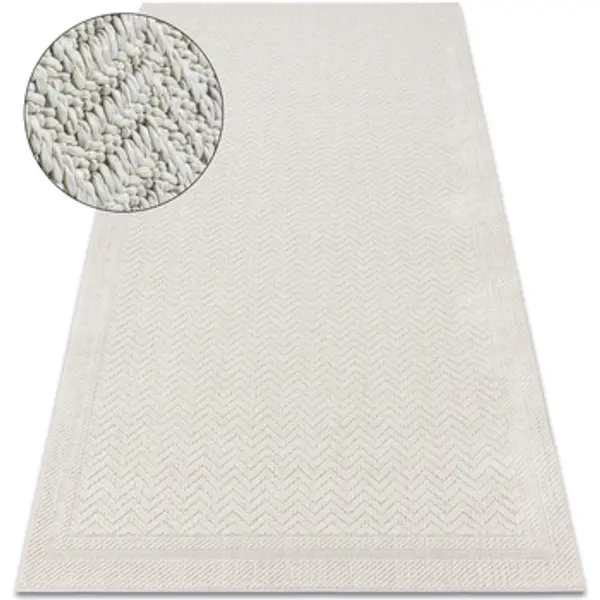 Rugsx Rugsx  Tepisi Tepih ORIGI 3739 krem - Okvir, riblja 155x220 cm  Rugsx