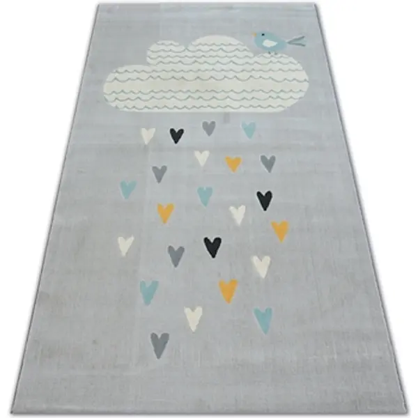 Rugsx Rugsx  Tepisi Tepih PASTEL 18409/652 - Oblak Srca Ptica 120x170 cm  Rugsx