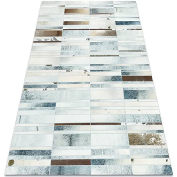Rugsx Rugsx  Tepisi Tepih PATCHWORK 21717 bež - Goveđa koža, 120x170 cm  Rugsx