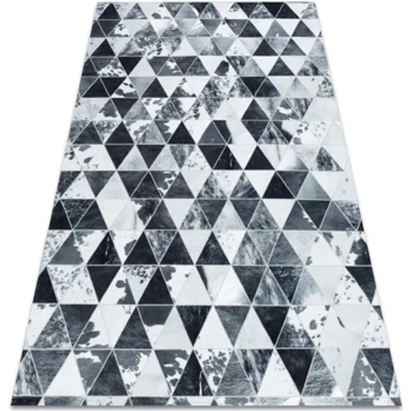 Rugsx Rugsx  Tepisi Tepih PATCHWORK 21722 Siva - Goveđa koža, 120x170 cm  Rugsx