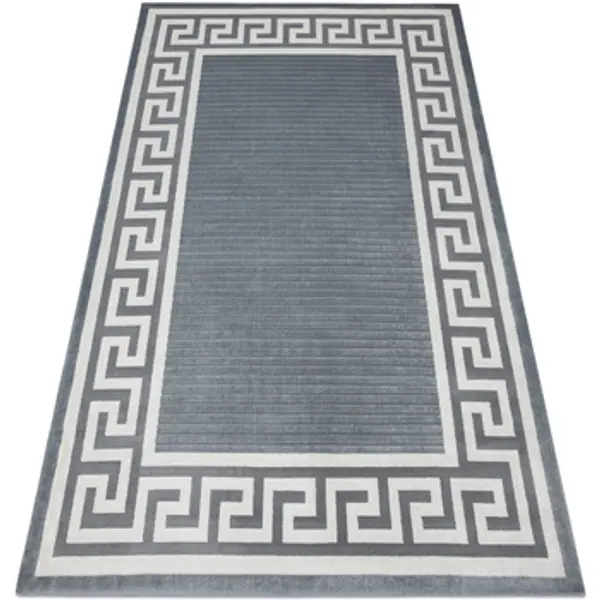 Rugsx Rugsx  Tepisi Tepih PEARL 51327F sivi - Okvir, Greek 230x330 cm  Rugsx
