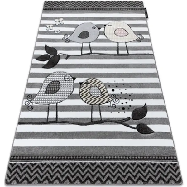 Rugsx Rugsx  Tepisi Tepih PETIT BIRDS PTICE Siva 120x170 cm  Rugsx