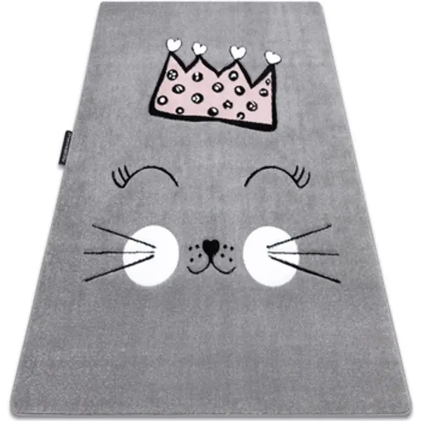 Rugsx Rugsx  Tepisi Tepih PETIT CAT MAČE KRUNA Siva 240x330 cm  Rugsx
