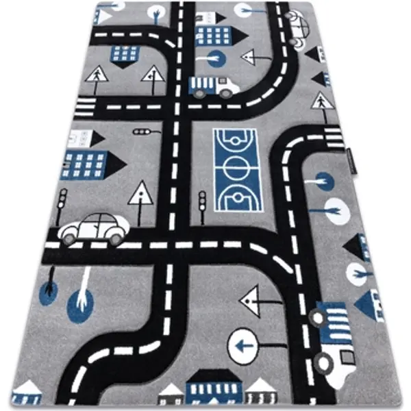 Rugsx Rugsx  Tepisi Tepih PETIT CITY GRAD, ULICE ulicama Siva 240x330 cm  Rugsx