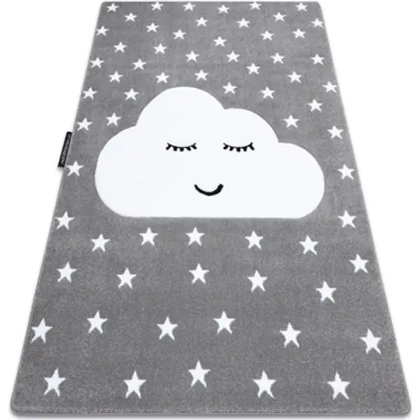 Rugsx Rugsx  Tepisi Tepih PETIT CLOUD OBLAK ZVIJEZDICE Siva 120x170 cm  Rugsx