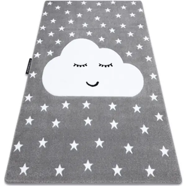 Rugsx Rugsx  Tepisi Tepih PETIT CLOUD OBLAK ZVIJEZDICE Siva 140x190 cm  Rugsx