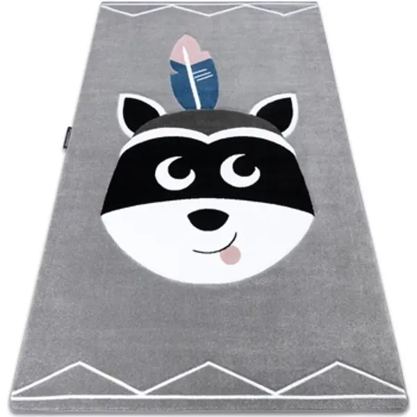 Rugsx Rugsx  Tepisi Tepih PETIT RACCOON MUKKI RAKUN Siva 140x190 cm  Rugsx