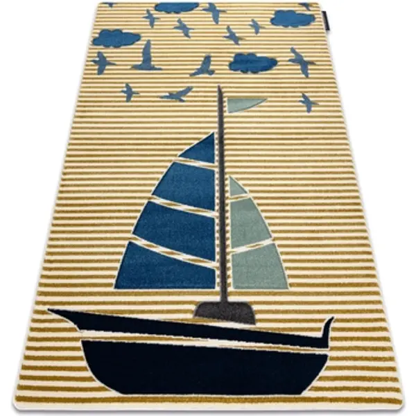 Rugsx Rugsx  Tepisi Tepih PETIT SAIL čamac, jedrilica zlatna 160x220 cm  Rugsx