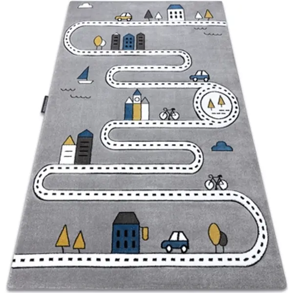 Rugsx Rugsx  Tepisi Tepih PETIT STREET ULICE Siva 160x220 cm  Rugsx